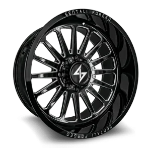 Sentali – Forged SF-2 – Black – 28″x16″ -99mm – Summer Wheels – SF228165199BM